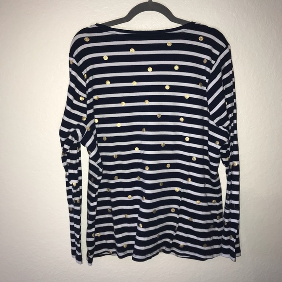 Lane Bryant Stripes & Sparkle L/S Top 18/20 GUC - Picture 5 of 5